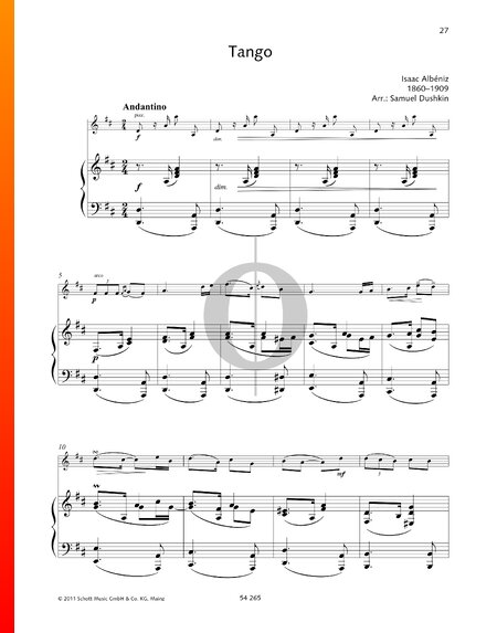 Tango in D, Op. 165 No. 2