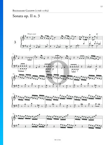 Sonata Op. 2 No. 3 Partitura