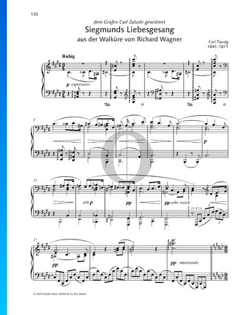 Siegmunds Liebesgesang Musik-Noten