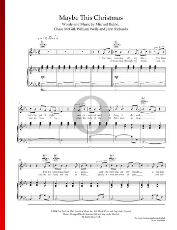 Maybe This Christmas Sheet Music