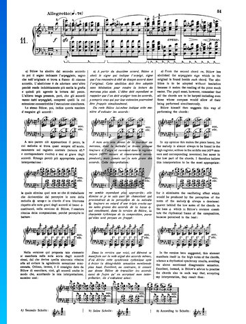 Étude in E-flat Major, Op. 10 No. 11 Partitura