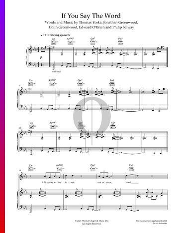 If You Say The Word Partitura