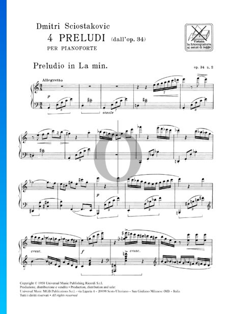 Prélude en La mineur, op. 34 n° 2