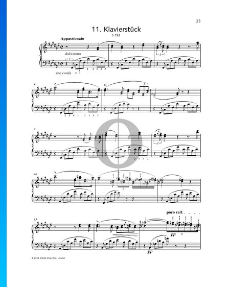 Klavierstück Fis-Dur, S 193
