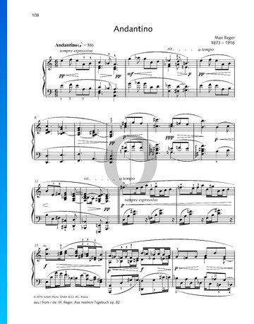 Partition Andantino in A Minor