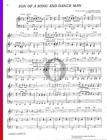 Son Of A Song And Dance Man Sheet Music