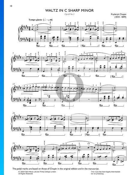 Vals en do sostenido menor, Op. 64 n.º 2