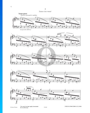 Etude in B Minor: Exauce mes vœux! Sheet Music