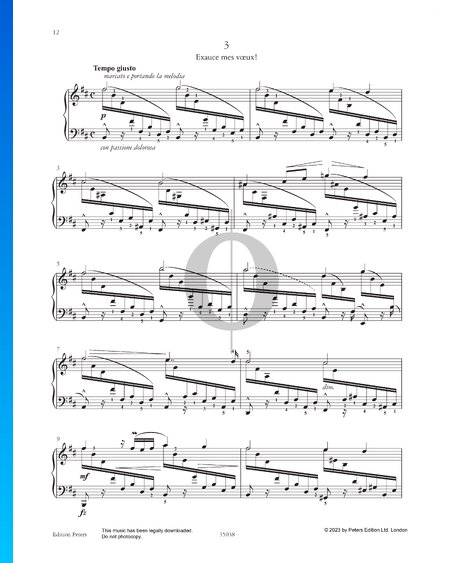 Etude in B Minor: Exauce mes vœux!