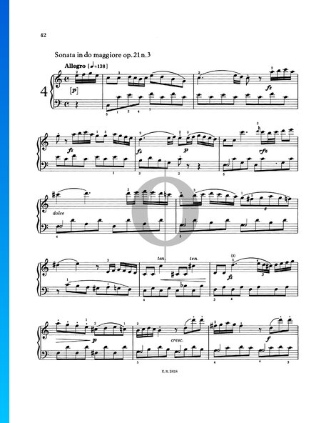 Sonata In G Major, Op. 22 No. 2 Sheet Music (piano Solo) 