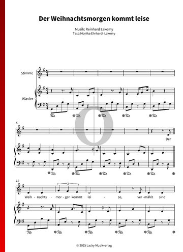 Der Weihnachtsmorgen kommt leise Sheet Music