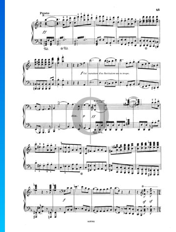 Symphonie Nr. 9 in d-Moll, Op. 125: 4. Presto Musik-Noten