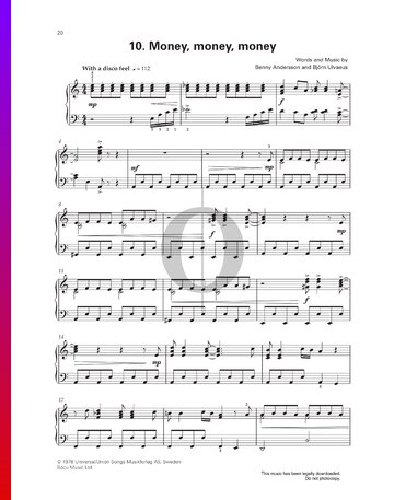 Money, Money, Money Sheet Music