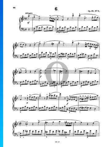 Sonatine in F Major, Op. 38 No. 3 Partitura