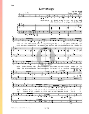 Demontage Sheet Music