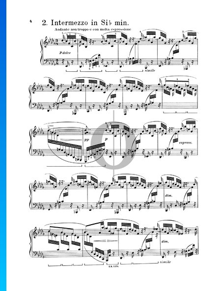 Intermezzo in b-Moll, Op. 117 Nr. 2