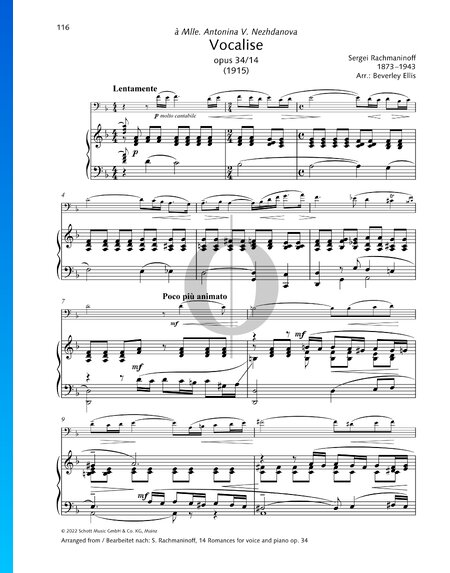 Vocalise, op. 34 n° 14