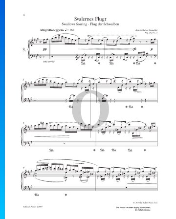 Swallows Soaring, Op. 39 No. 3 bladmuziek