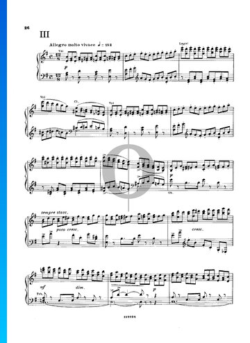 Symphony No. 6 in B Minor, Op. 74 (Pathétique): 3. Allegro molto vivace Spartito