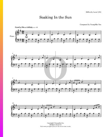 Soaking In the Sun Sheet Music