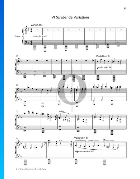 Suite en re menor, HWV 437: 4. Sarabanda con variaciones
