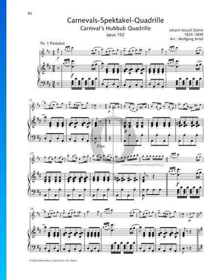 Carnival's Hubbub Quadrille, Op. 152