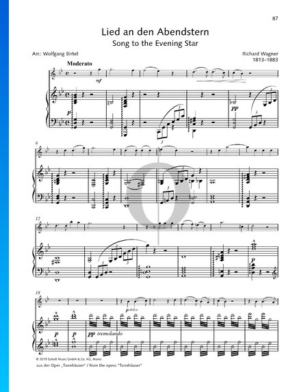 Tannhäuser, WWV 70: Song to the Evening Star