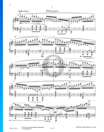 Etude in C Major: Elfenreigen, No. 7 Sheet Music