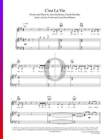 C'Est La Vie Sheet Music