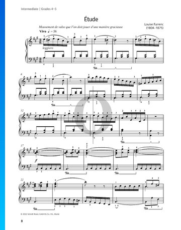 Étude in A-Dur, Op. 50 Nr. 15 Musik-Noten