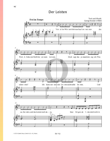 Der Leisten Sheet Music