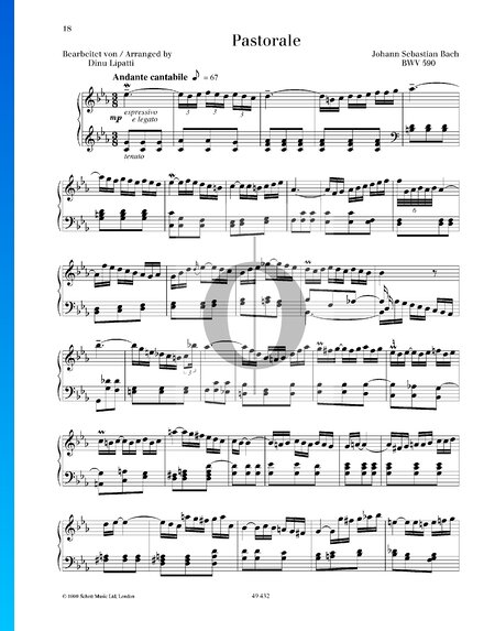 Pastorale en Fa majeur, BWV 590