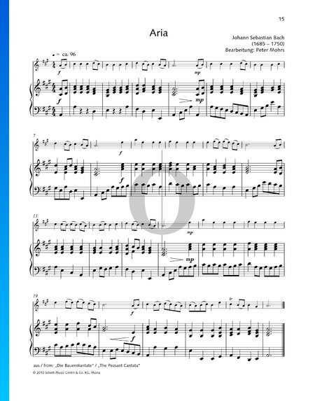 The Peasant Cantata, BWV 212: Aria