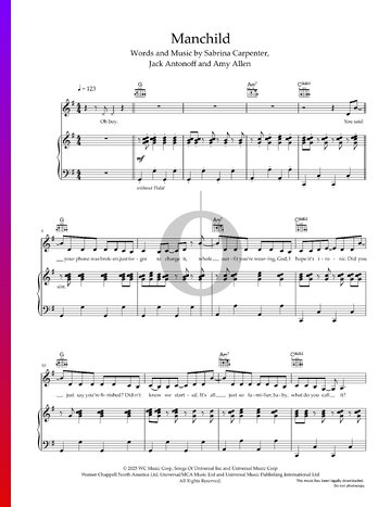 Manchild Sheet Music