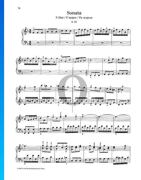 Sonata in F Major, K. 82