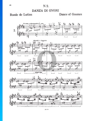 Gnomenreigen, S. 145 Nr. 2 Musik-Noten