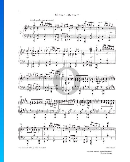 Romeo und Julia, Op. 75: Menuett