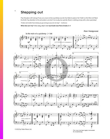 Stepping Out Sheet Music