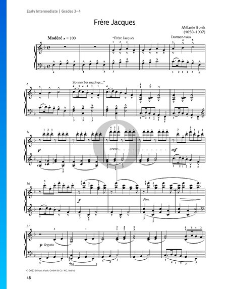 Scènes enfantines, Op. 92: No. 6 Frère Jacques