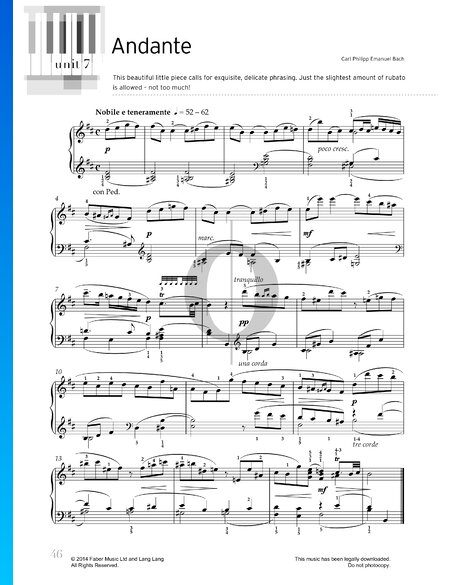 Sonata in B Minor, H. 245: Cantabile