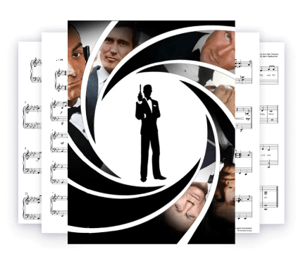 Oscar-Gewinner: 3 James Bond Songs für Klavier  