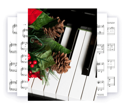 Chansons de Noël pop au piano